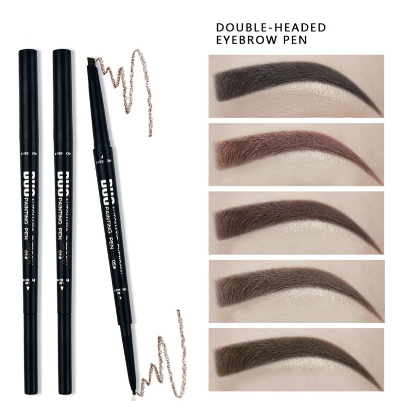 

5 Colors Waterproof Eyebrow Long Lasting Eye brow Tattoo Pencil Durable Black Brown Smudge-proof Eye Brow Pencil Make Up TSLM1