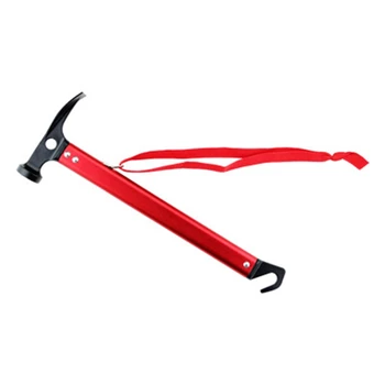 

ELOS-ShineTrip Multi-Purpose Camping Hammer Aluminum Axe Ultra Light Tent Nails Shovel Outdoor Tent Nail Accessories Mountaineer