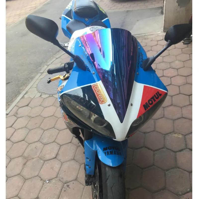 Ветра Экран для 2004 2005 2006 Yamaha YZF-R1 YZF R1 1000 04 05 06 ветер Экран дефлекторы лобового стекла чёрное Дымовое средство иридия