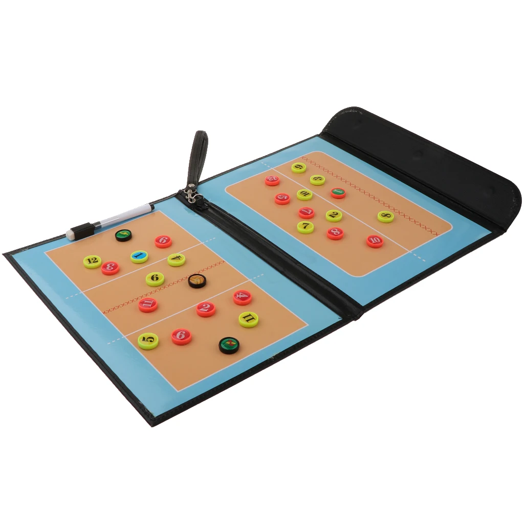 Volleyball Match Plan Coaching Board With Pen Training Aid Tactics Equipment