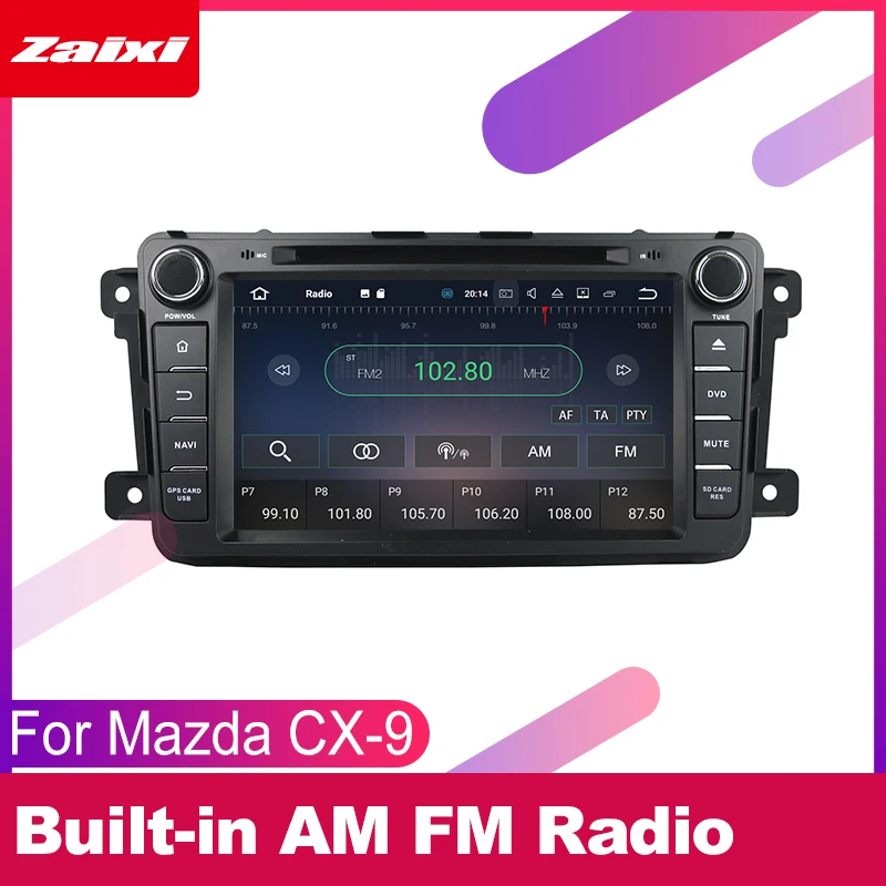 ZaiXi android автомобильный dvd GPS; Мультимедийный проигрыватель для MAZDA CX-9 2006~ автомобильный dvd НАВИГАЦИЯ Радио Аудио Видео плеер навигационная карта