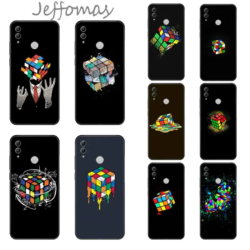 

Rubik's cube art pattern Phone Case For Huawei Honor view 7a5.45inch 7c5.7inch 8x 8a 8c 9 9x 10 20 10i 20i lite pro