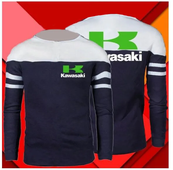 Полиэстер мото kawasaki майки спортивные гоночные Топы Рубашки мужские мотоциклетные майки Байк ATV рубашка NR