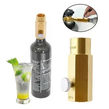 

TR21-4 to CGA320/W21.8 Cylinder Refill Adapter Soda Maker Tank Connection Kit Portable Zinc Alloy Cylinder Refill Adapter