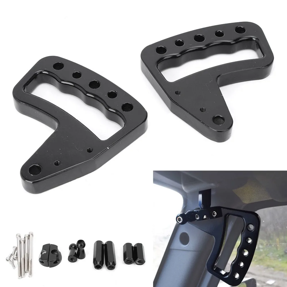 2 шт черный поручень передний поручень набор аксессуаров для Jeep Wrangler JK 2007- аксессуары для двери руль
