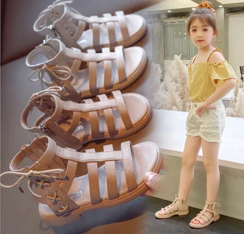 

Kids Sandals Girls Shoes Flat Heel Beach Shoes Children Sandals For Girls Princess Casual Sneakers Size 21-37