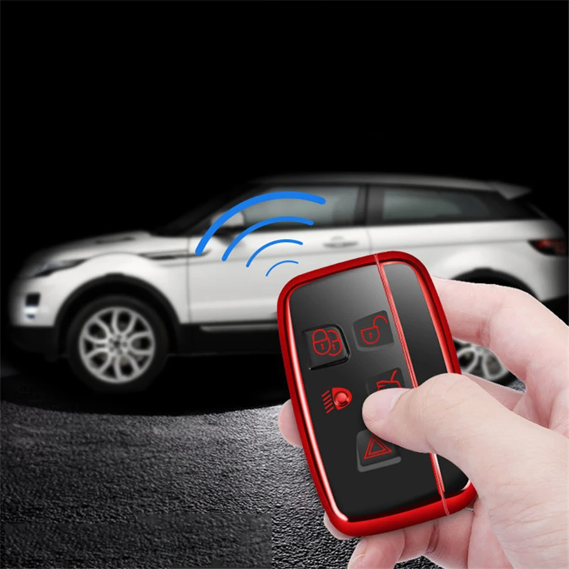 Чехол для ключей из ТПУ для Land Rover Range Rover Sport A9 Discovery 2 3 4 Sport для Jaguar XF A8 A9 X8 XE XF XFL брелок для ключей