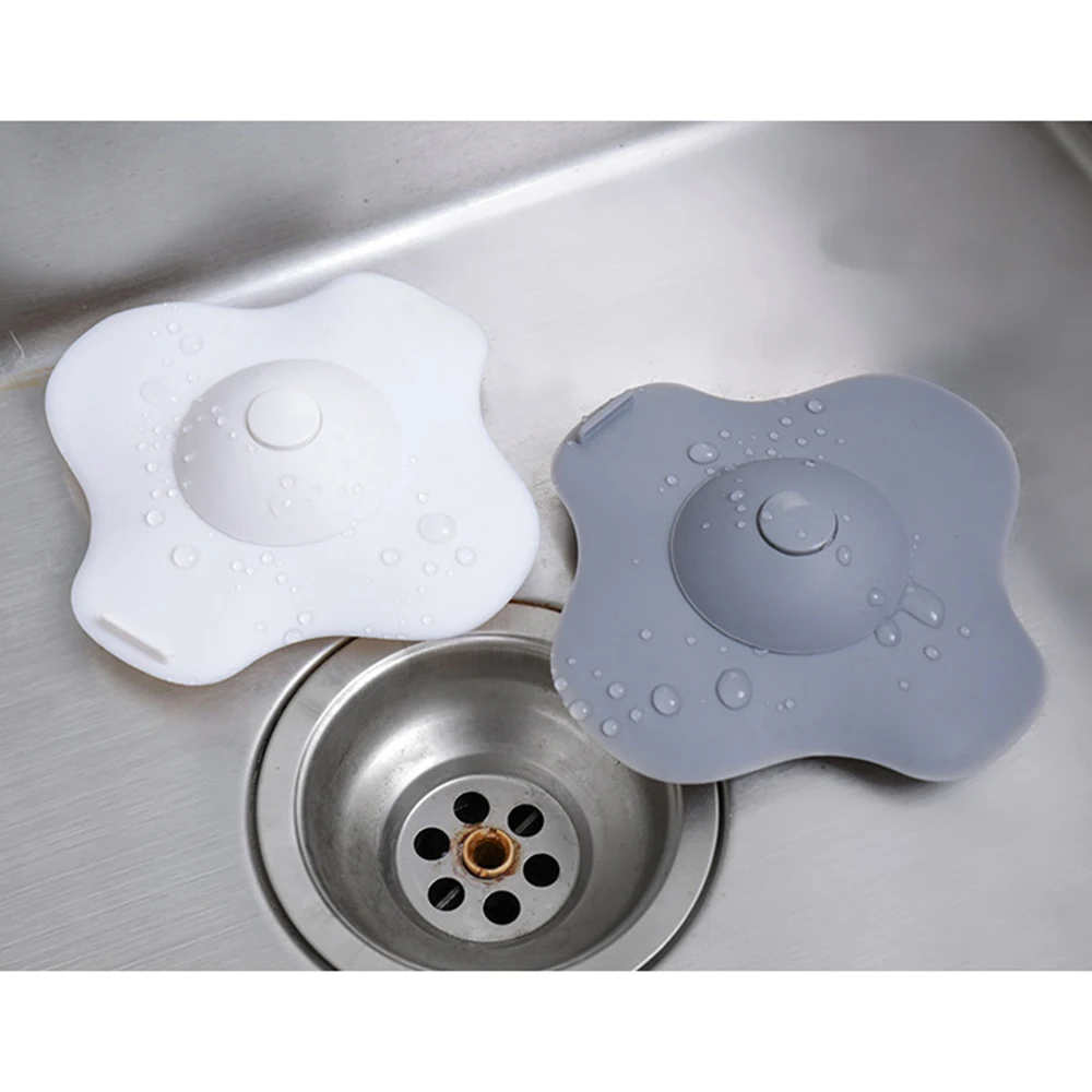 New Bathroom Water Drain Plug Silicone Rubber Stopper Circle Sink