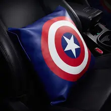 Manufacturers Direct Selling Creative Car Pillow Leather Union Flag Waist Cushion for Home& Office Use Pillow Car Interior Trim