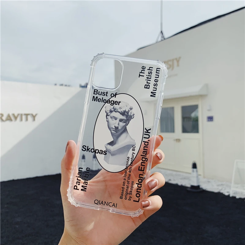 Модный художественный пластырь модель чехла для телефона для iphone 11promax Xr xsmax Чехол Мягкий ТПУ задняя крышка для iphone 6 7 8 Plus Capa