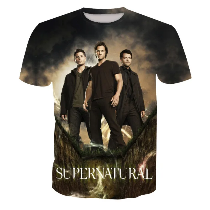 

New Handsome and Fashionable European and American Digital Printed Short-sleeved T-shirt for Men