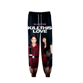 

KPOP Blackpink 3D Printed Sweatpants Fashion Jogger Pants 2020 New Casual Warm Track Pants Loose Harajuku Men/Women Trousers