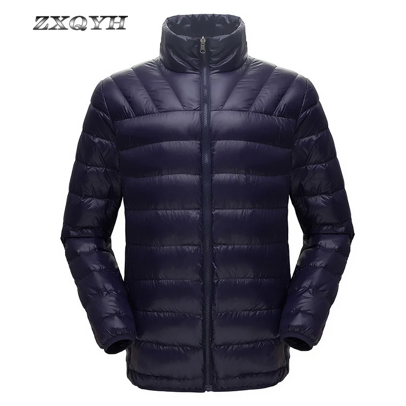 

ZXQYH Winter Down Jacket Men Ultralight Windbreaker Liner Jackets Hiking Mountain Coats Fishing Skiing Outdoor Sport Down Jacket
