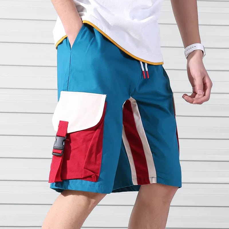 Men Buckle Zipper Side Stripe Pocket Cargo Baggy Shorts Tactical Homme Shorts Sport Cotton Sweatpants Men Summer Plus Size Men Buckle Zipper Side Stripe Pocket Cargo Baggy Shorts Tactical Homme Shorts Sport Cotton Sweatpants Men Summer Plus Size