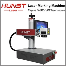 Hunst – Machine de marquage Laser à Fiber 20w 30w 50w, équipée d'un ordinateur pour gravure Laser sur métal, bijoux en or et argent