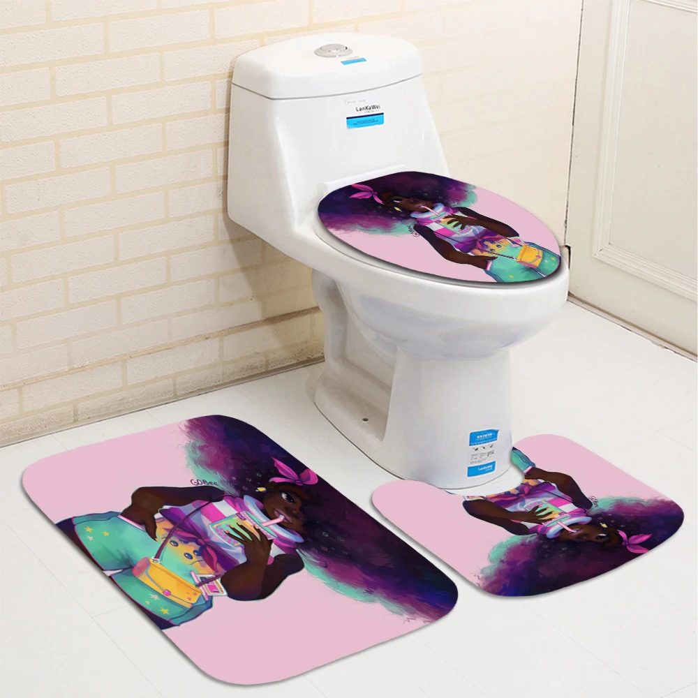 Занавеска для душа в африканском стиле милая индивидуальная занавеска черного