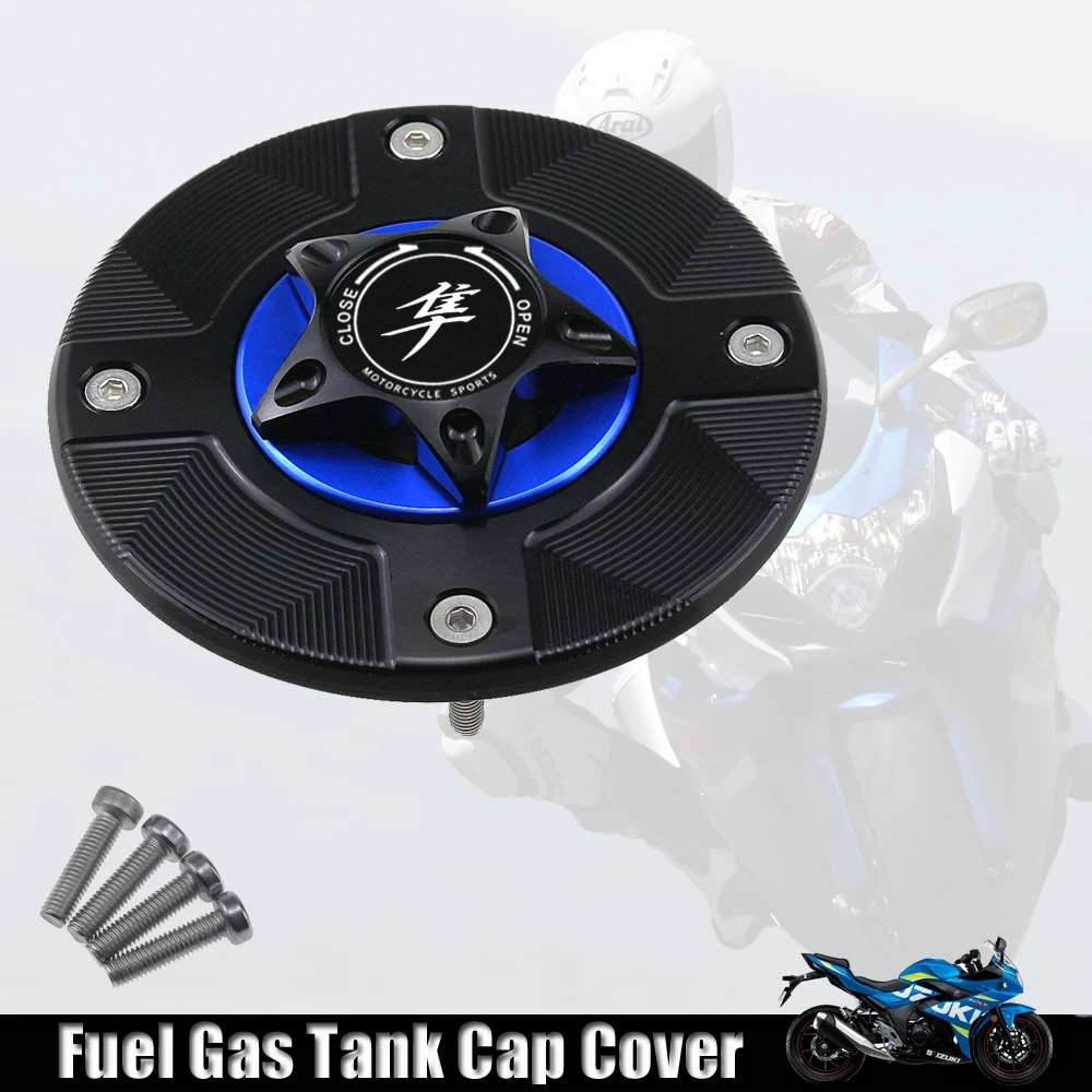 

Gas Fuel Tank Cap For Suzuki Hayabusa GSXR1300 GSX-R1300 R 1997-2007 Motorcycle CNC Quick Release Cover