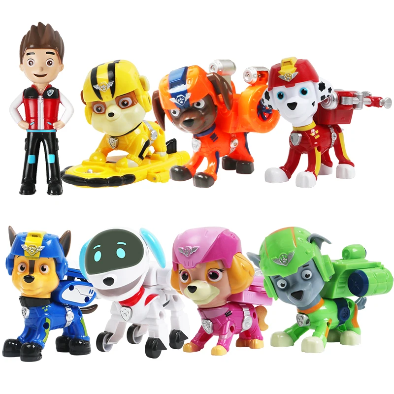 Paw Patrol Puppy Dog Patrulla Canina Chase Marshall Skye Dog Robot Doll Toys Action Figure New Gift for Kids - at the price of $3.20 in aliexpress.com imall.com