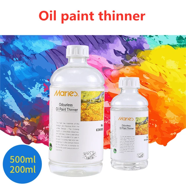 200/500ML Oil Paint Thinner,colorless and Odorless Oil Painting