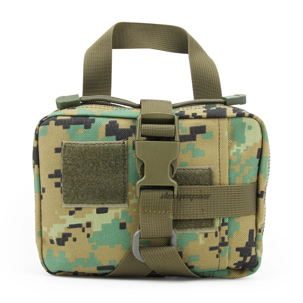 Тактическая медицинская сумка для первой помощи MOLLE портативные дорожные наборы для кемпинга сумки для выживания прочные сумки для стрельбы - Цвет: woodland digital