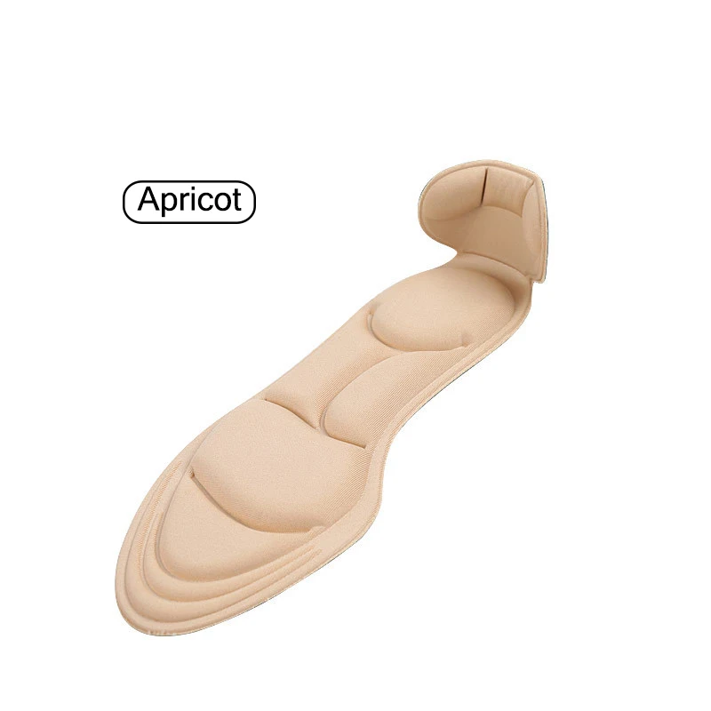 Apricot 1 пара, стелька, губчатая подкладка, вставки на пятке, задник, дышащие, противоскользящие, два в одном, стелька на высоком каблуке, наклейки, толстая стелька - Цвет: Apricot