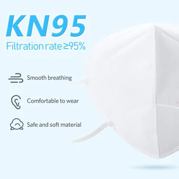 

5/10pcs KN95 7 layers Dust mask PM2.5 Anti Haze Face Mask mouth mask Respirator filter breath valve Mouth-muffle CE certificate