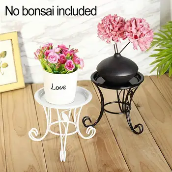 

Small Mini Metal Pot Stand Plants Stand Flower Stand Pot For Living Garden Room Indoor Succulent Holder Outdoor Balcony