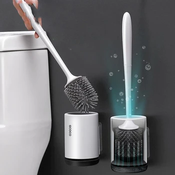 

1/2/3pc Toilet Brush Floor-Standing Wall-Mounted Base Cleaning Brush For Toilet WC Bathroom Accessories Set Modern Design