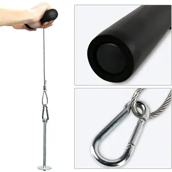 

Forearm Wrist Blaster Roller Trainer Weight Bearing Strength Rope Arm Training J5Z8