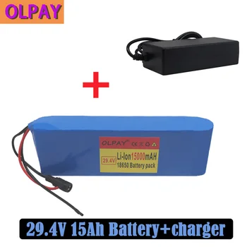 

Original 7S3P 29.4V 15Ah Li-ion Battery Pack with 15AH Balanced BMS for Electric Bicycle Scooter Power Wheelchair +2A Charger