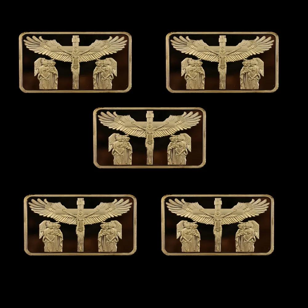 5 шт./компл. Западная Европа Иисус ангельские крылья Христос Крест памятная