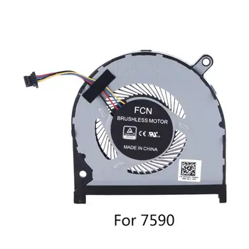 

CPU GPU Cooling Fan Radiator Replacement for Dell 7590 Laptop Notebook Accessories Efficient Heat Dissipation Low Noise X6HA
