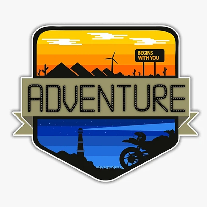 

S40509# Self-adhesive Decal Adventure - Begins With You Car Sticker Waterproof Auto Decors on Bumper Rear Window