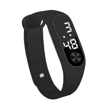 M 2M2 Белый светодиодный свет Кнопка для часов ТПУ ремешок для часов разделение движение светодиодные электронные часы модные электронные часы