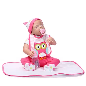 

48cm Baby New Born Owl Dolls Reborn Function Super Baby Lifelike Toddler Baby Boneca For Birtnday Kid Gift