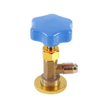 

1/4" SAE Air Conditioning Refrigerant Opener Can Tap Valve Bottle Gate Tap Shut-off Valve Check
