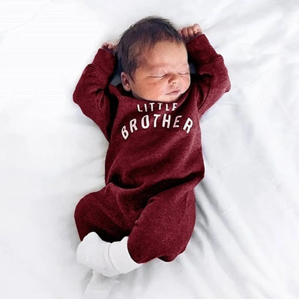 Комбинезон для новорожденных на пуговицах с буквами | Мать и ребенок