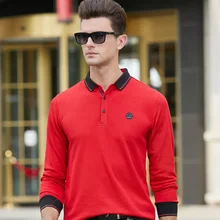 6 цветов, модная мужская рубашка поло, хлопок, одноцветная рубашка поло, Новое поступление, повседневные мужские футболки 8909