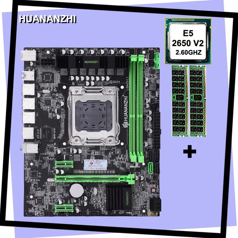 #^Special Price Hot HUANANZHI Micro-ATX X79 motherboard CPU memory combos LGA2011 motherboard CPU Intel E5 2650 V2 RAM 2*8G DDR3 1600 REG ECC