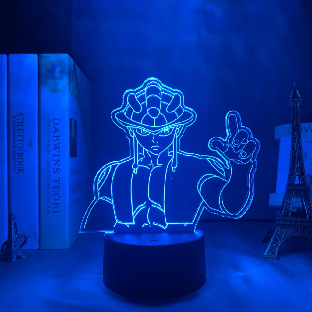 3d Led Lamp Anime Hunter X for Bedroom Decor Nightlight Birthday Gift Room Table Acrylic Night Light Hxh Meruem | Лампы и освещение