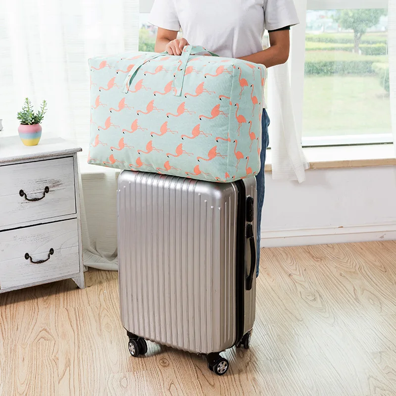 New Style Fabric Moisture-Proof Storage Bag Soft Home Storage Box-Washing Cotton Quilt Bag Home Moving Doggy Bag