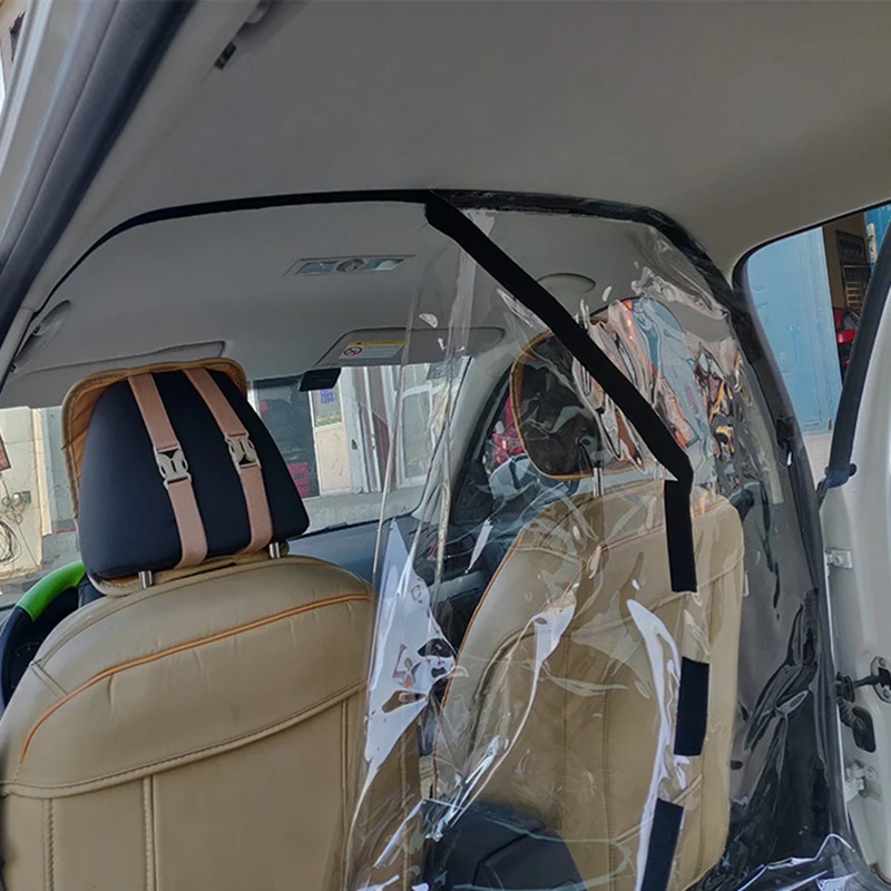 

1.4*2/1.8M Car Taxi Driver Protector Cover Isolation Film PVC Transparent Cockpit Anti-Fog Dust Proof Anti-Droplet Driver