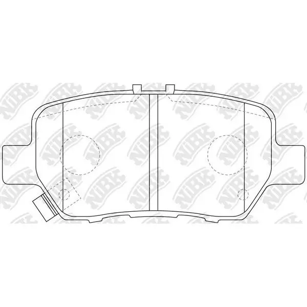 Колодки дисковые задние\ Honda Legend 3.5/3.7 04 NIBK PN8512