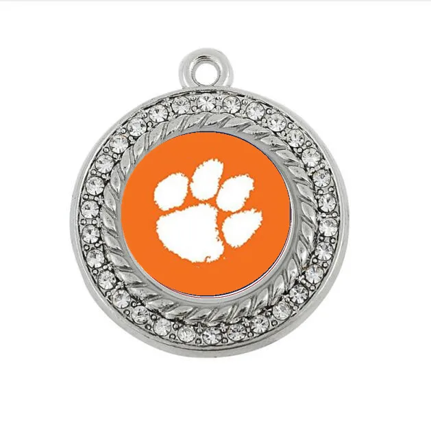Новое поступление, Спортивные Подвески Clemson для браслетов DIY, ожерелья и сережек, брелоков, ювелирных аксессуаров 20 шт./лот