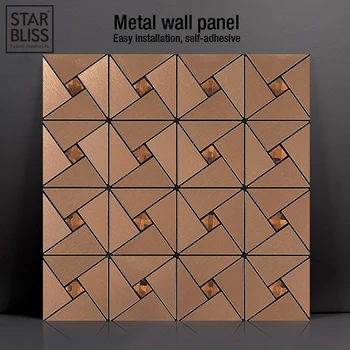 

3D wall panel Metal Geometric Pattern Mural 3d Wallpaper Luxury Walls Paper for Living Room Bedroom Bathroom Kitchen Walls Decor