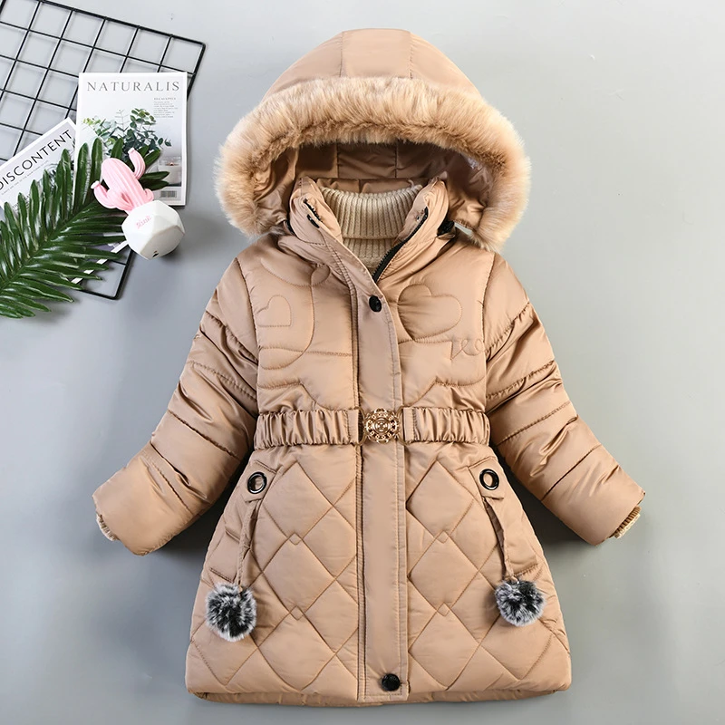 Autumn Winter Girls Jacket Keep Warm Hooded Fashion Windproof Outerwear  Birthday Christmas Coat 4 5 6 7 8 Years Old Kids Clothes|Jackets & Coats| -  AliExpress