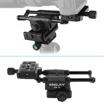 

Kingjoy VM-10 Macro Camera Slider DSLR Adjusting Rail Focusing Head Adadpter Holder monopod tripode para movil camera holder
