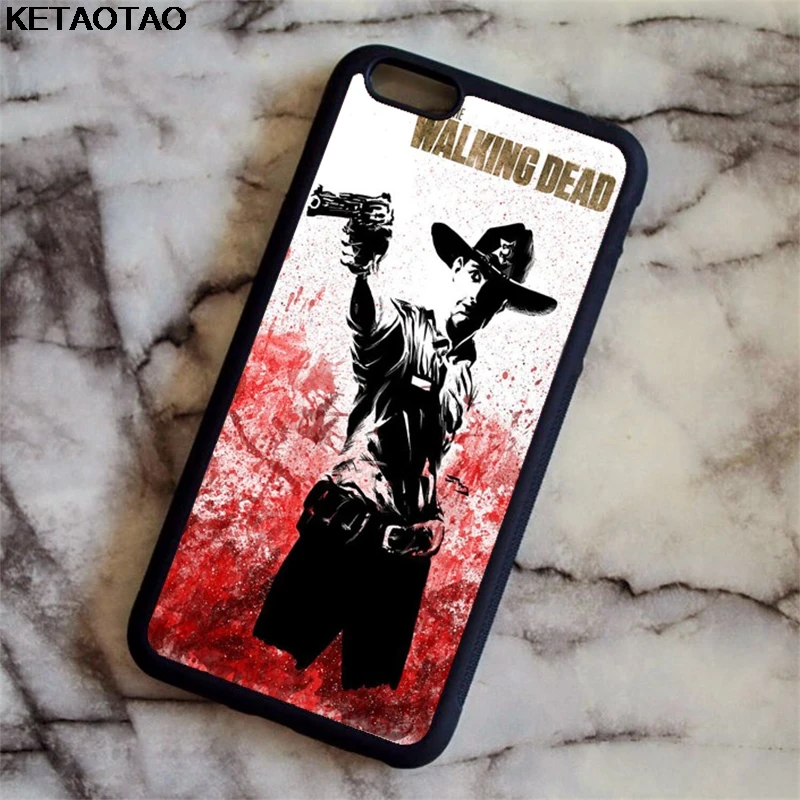 Розовый Чехол KETAOTAO The Walking Dead zombies для samsung galaxy S4 S5 S6 S7 S8 S9 S10 edge Note из мягкого ТПУ резины и силикона - Цвет: Розовый