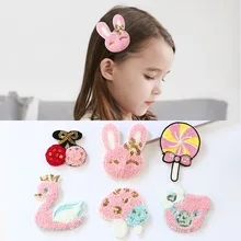 Корейский стиль детские волосы бахрома Ручка Стабилизатор коврик мультфильм милые волосы наклейка Волшебная наклейка липкие-аксессуары для волос головной убор