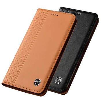 

Genuine leather magnetic phone bag with credit card holder for Xiaomi Mi10 Pro holster case for Xiaomi Mi10 flip case funda capa